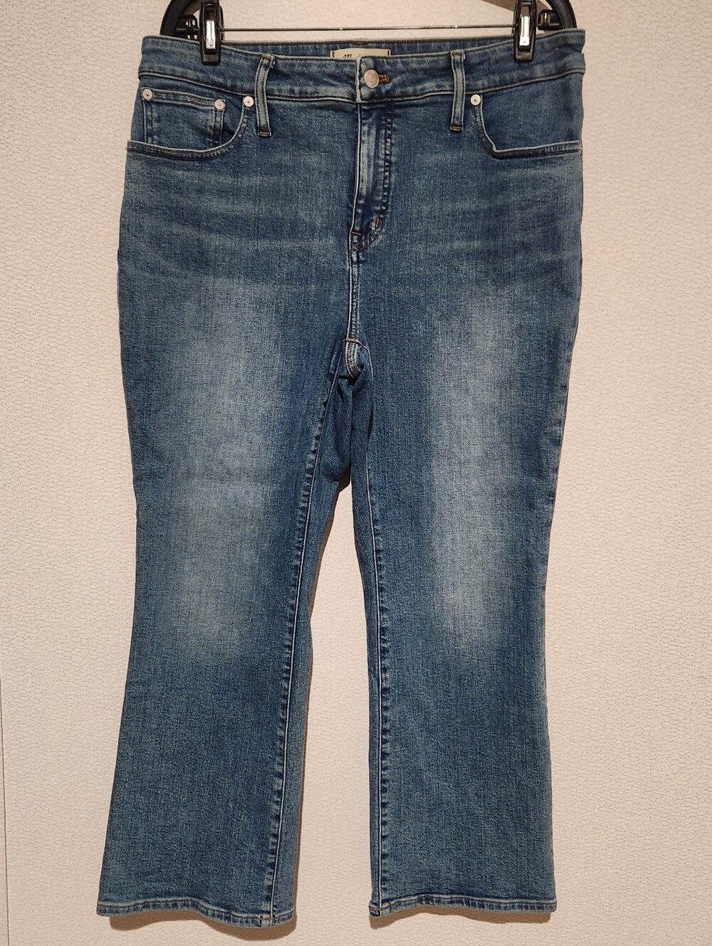 Madewell Curvy Kickout Crop Jeans High Rise Size 32